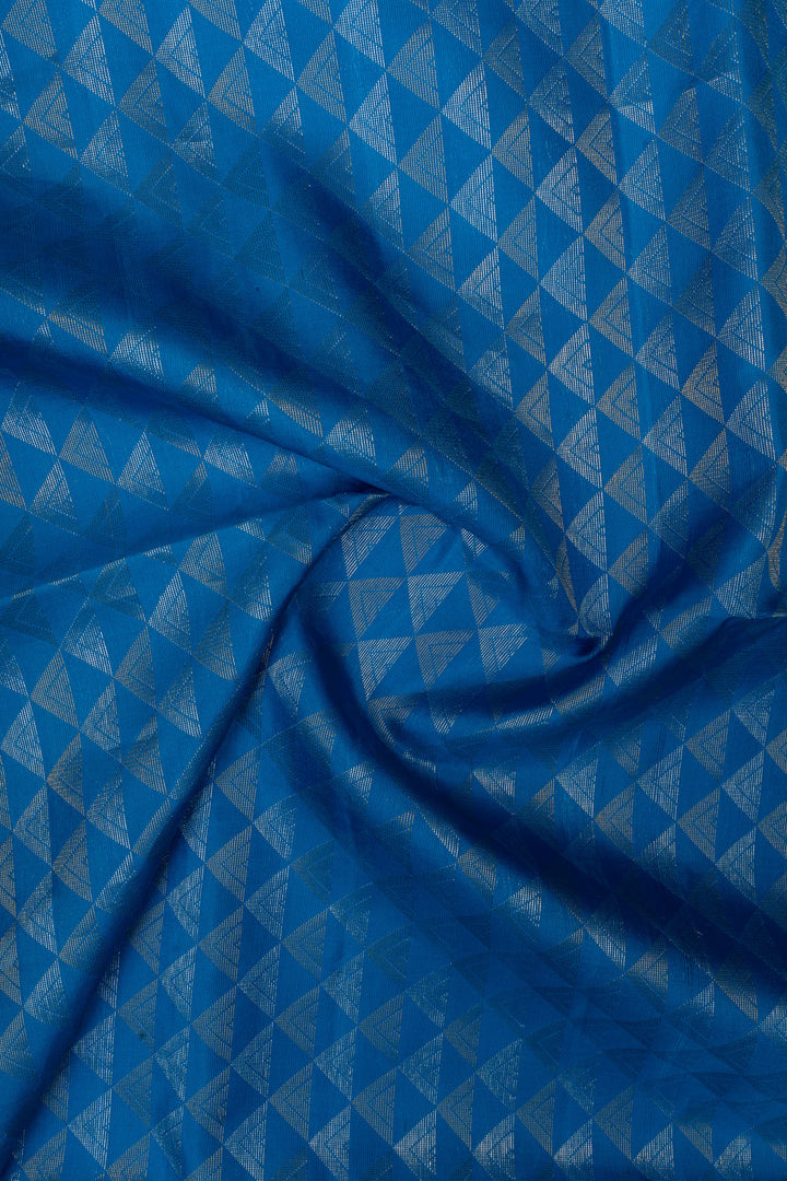 Grey and blue ikat pure soft silk saree
