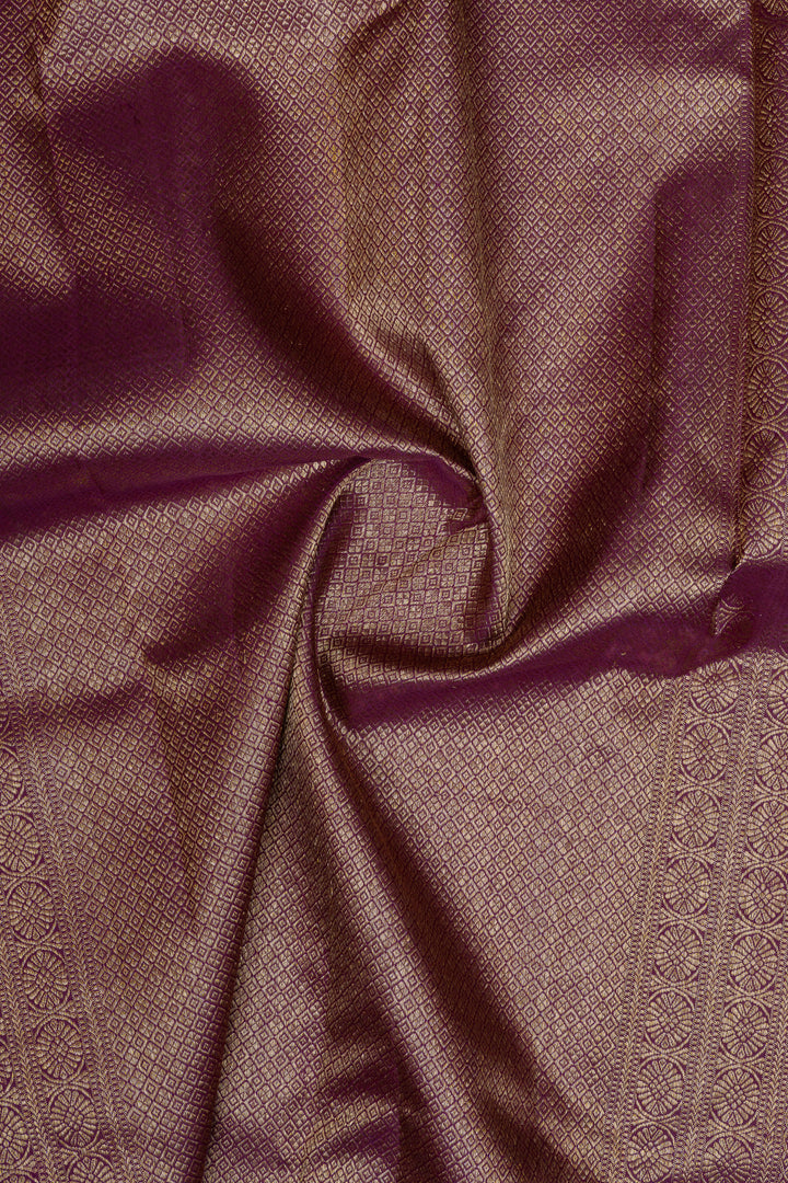 Purple traditional pure kanchipuram silk saree