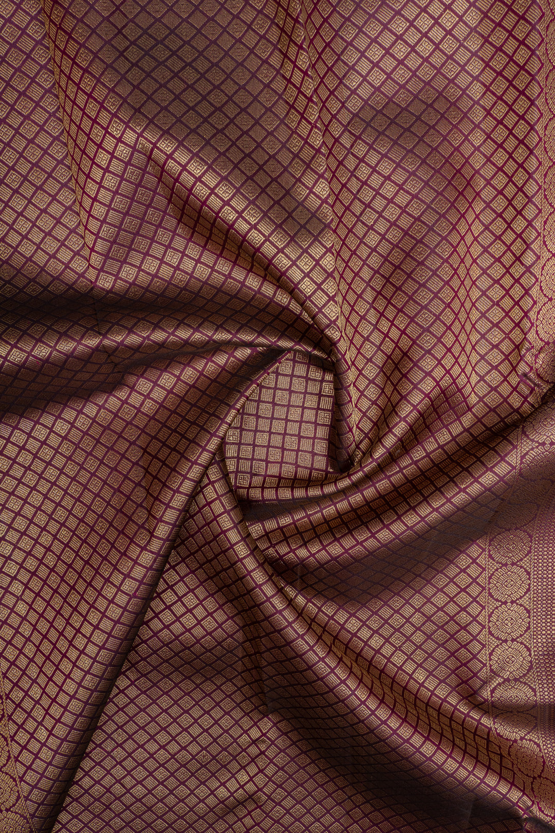 Purple temple border pure kanchipuram silk saree