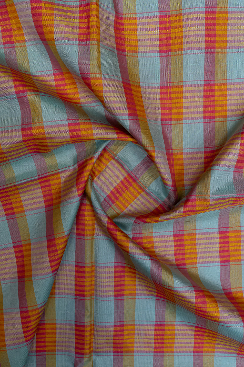Madras checks Ganga Jamuna pure soft silk saree