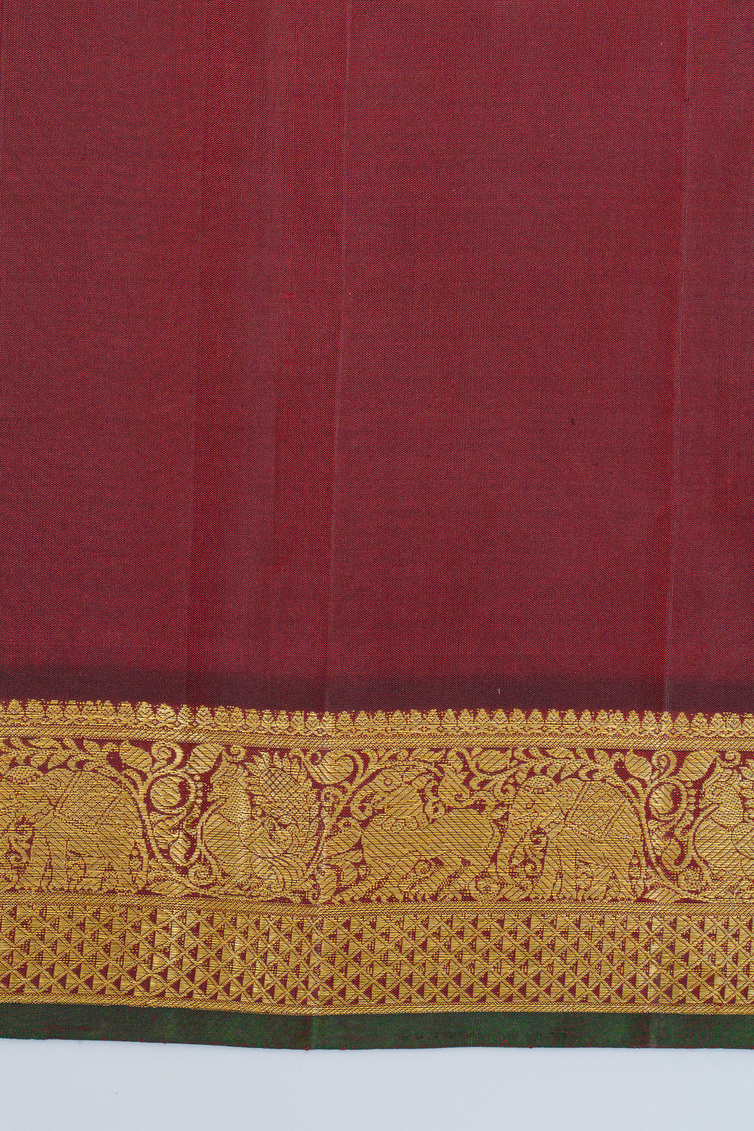 Red traditional pure kanchipuram silk saree