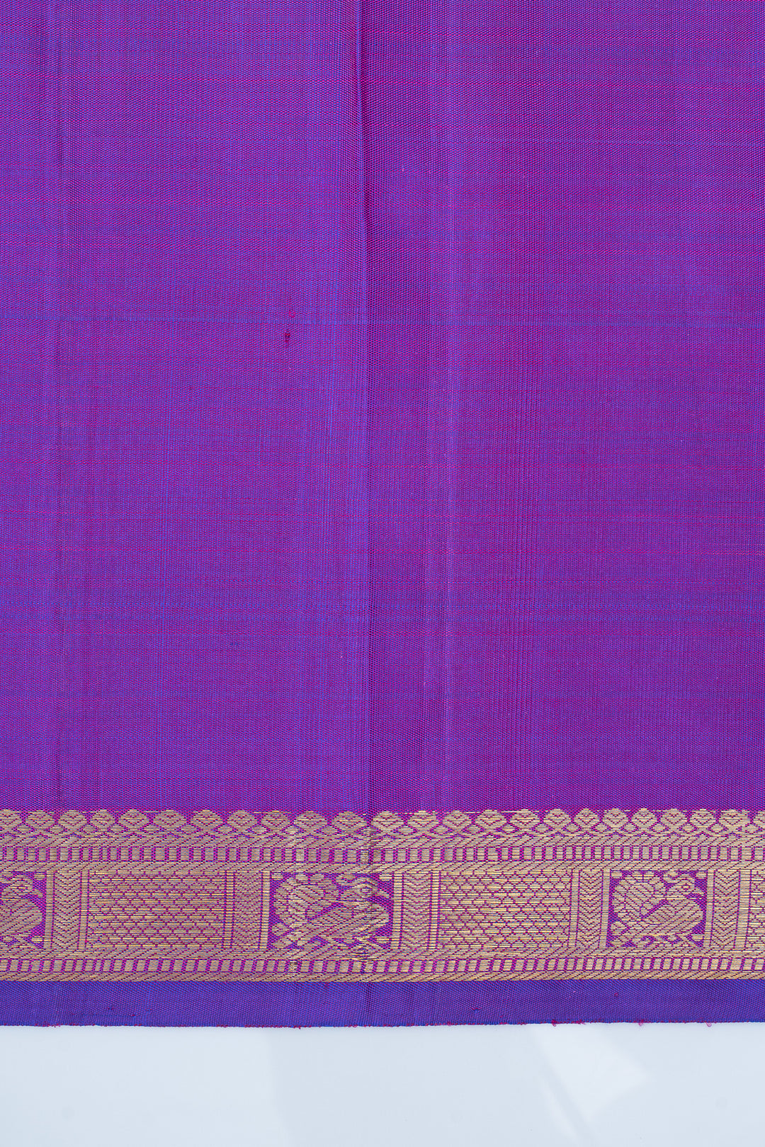 Purple thread brocade pure kanchipuram silk saree
