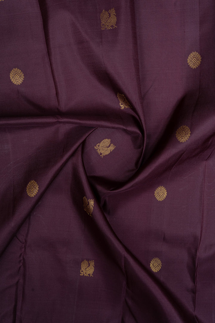 Jamun purple traditional pure kanchipuram silk saree