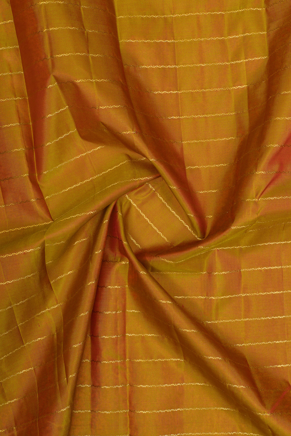 Mandhulir neli stripes rettai pettu  pure kanchipuram silk saree