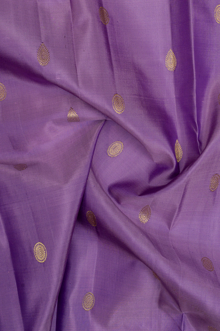 Purple traditional pure kanchipuram silk saree