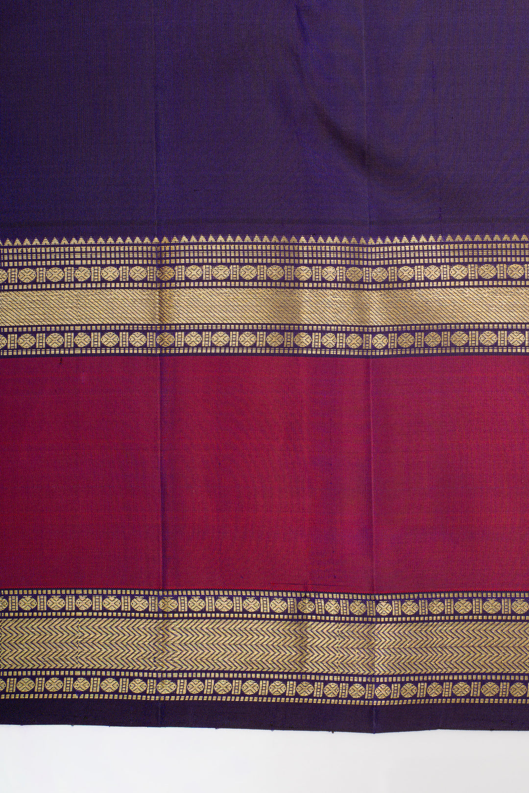 Purple traditional pure kanchipuram silk saree
