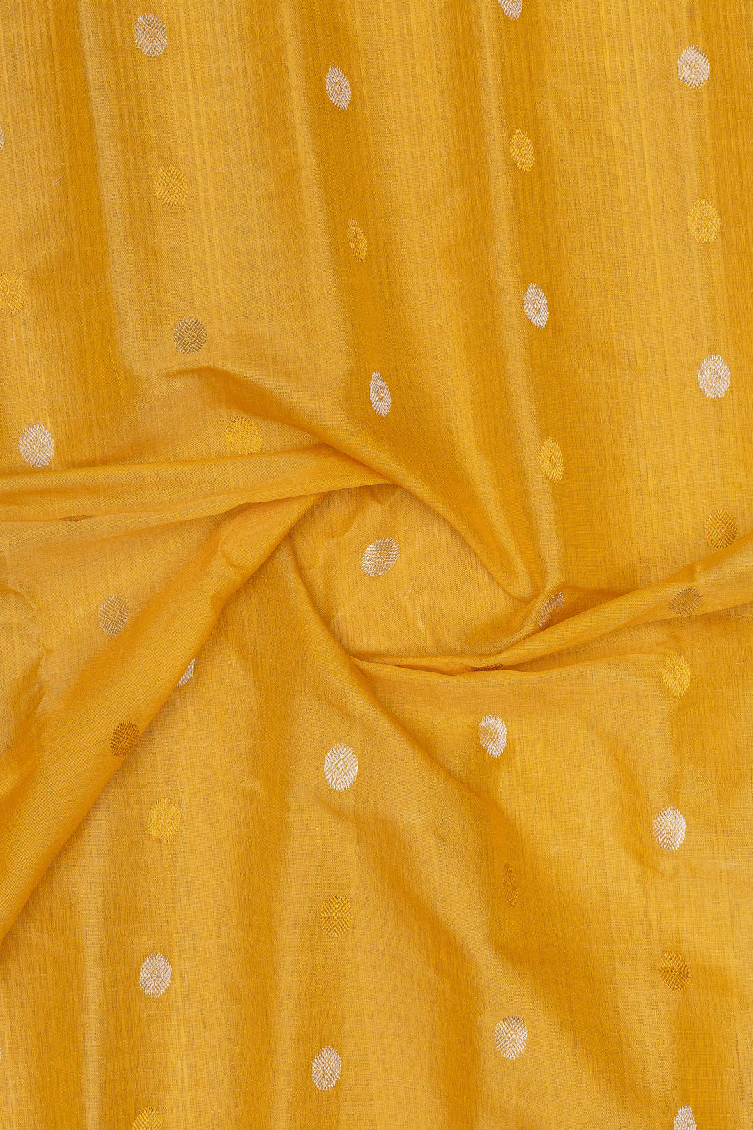 Yellow Ganga Jamuna pure Kuttu Gadwal Silk Saree