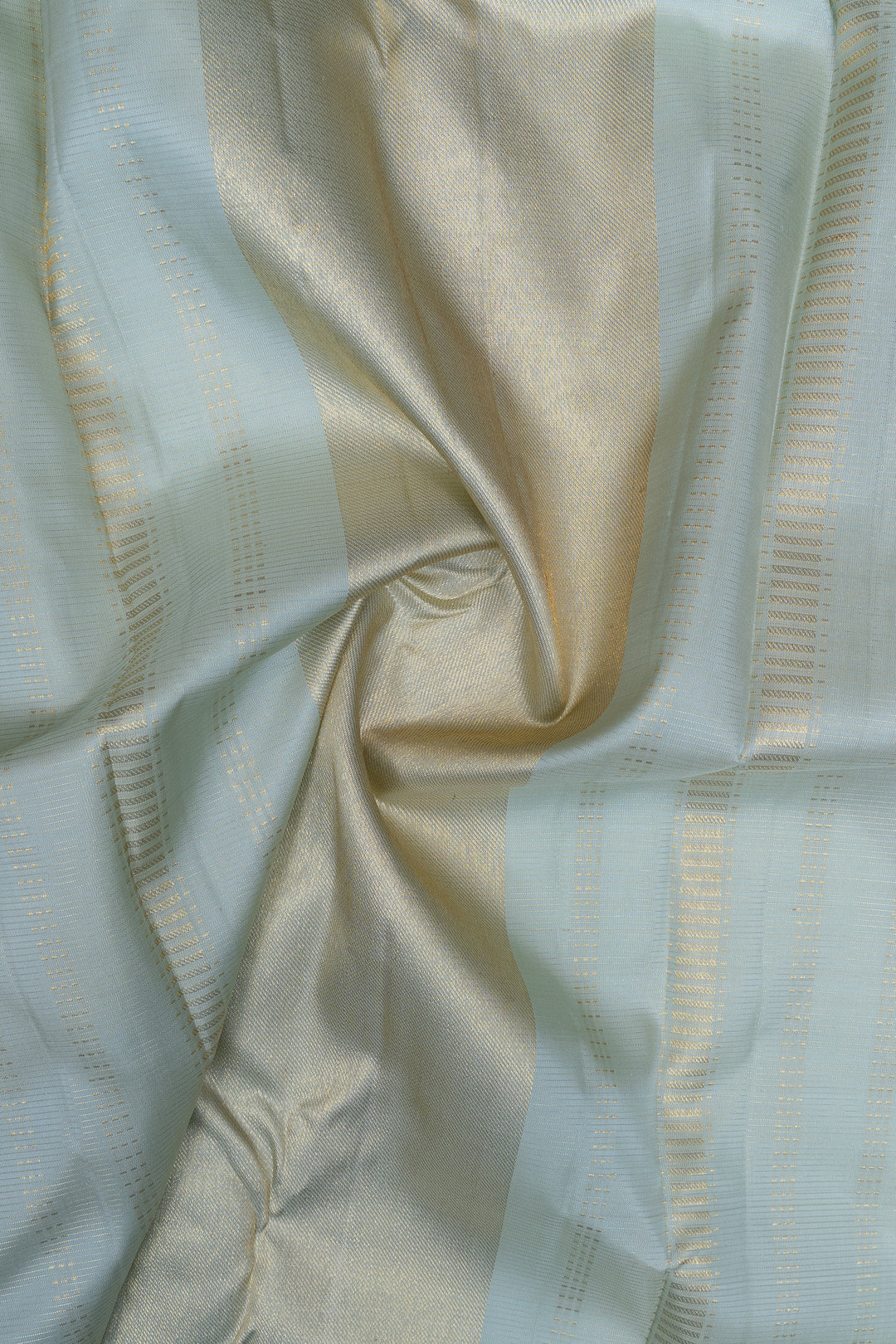 Pastel Green zari checks pure kanchipuram silk saree