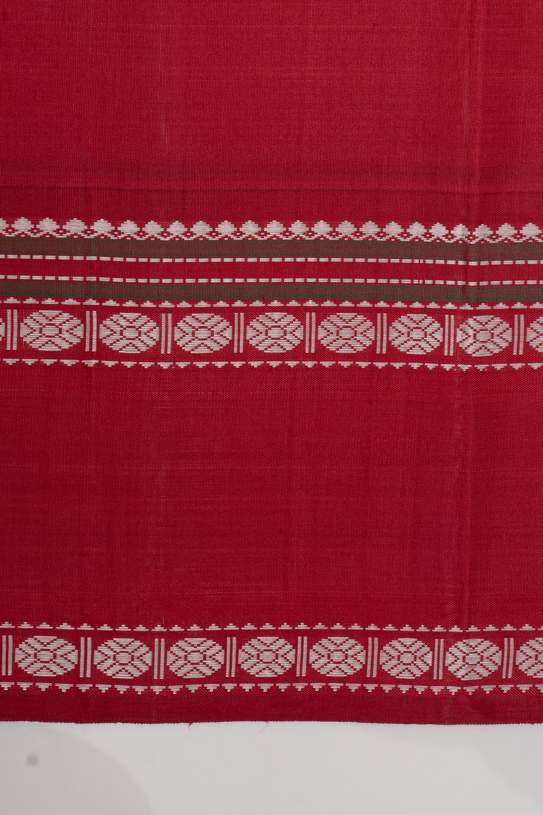 Cream Handpainted artistic Kanjivaram silk saree