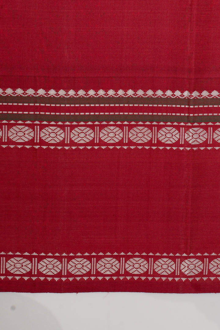 Cream Handpainted artistic Kanjivaram silk saree