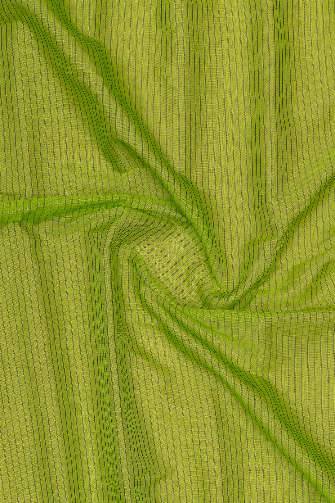 Parrot green and blue linen Gadwal silk saree