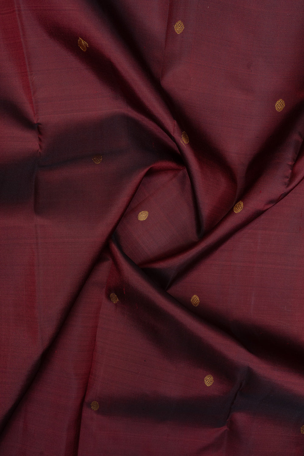 Maroon traditional pure Kanchipuram silk saree