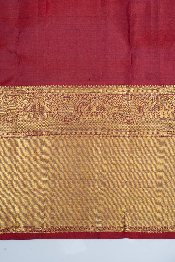 Mehandi green traditional pure kanchipuram silk saree