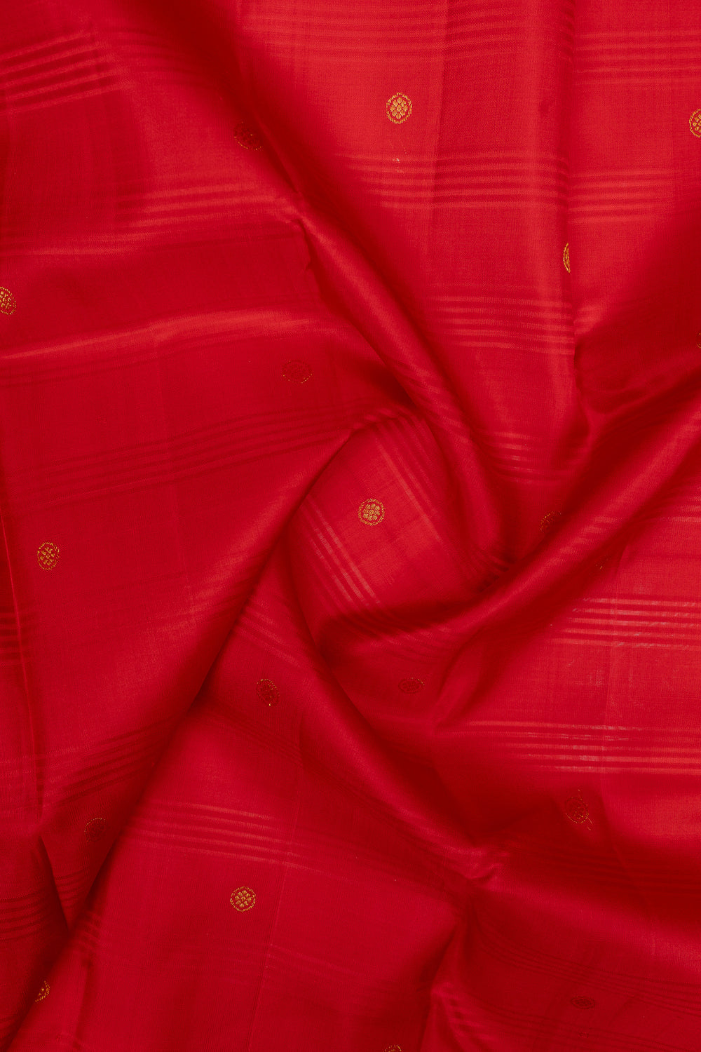 Red and purple traditional pure kanchipuram silk saree