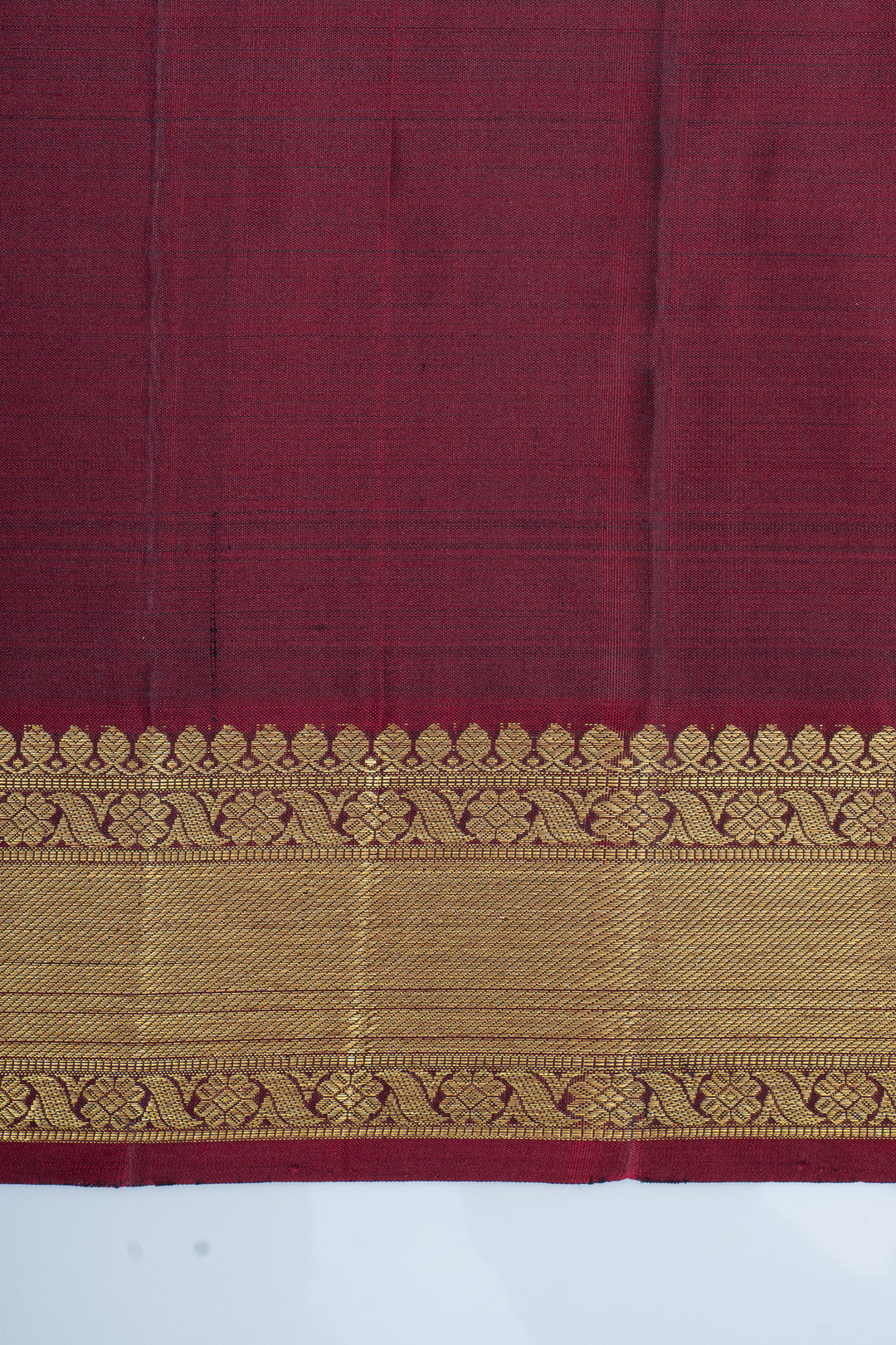 Ms blue and maroon  traditional pure kanchipuram silk saree