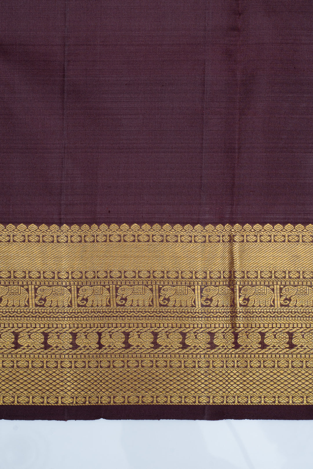 Peacock green and maroon zari checks pure kanchipuram silk saree