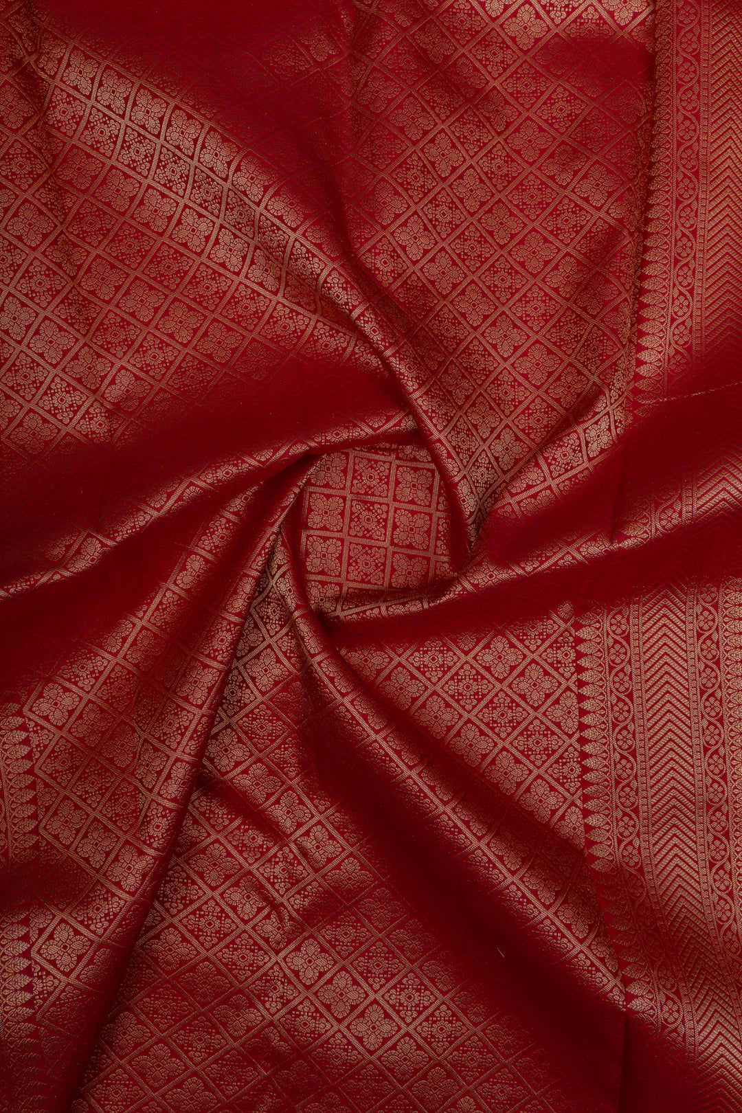 Maroon rangkat brocade pure Kanchipuram silk saree