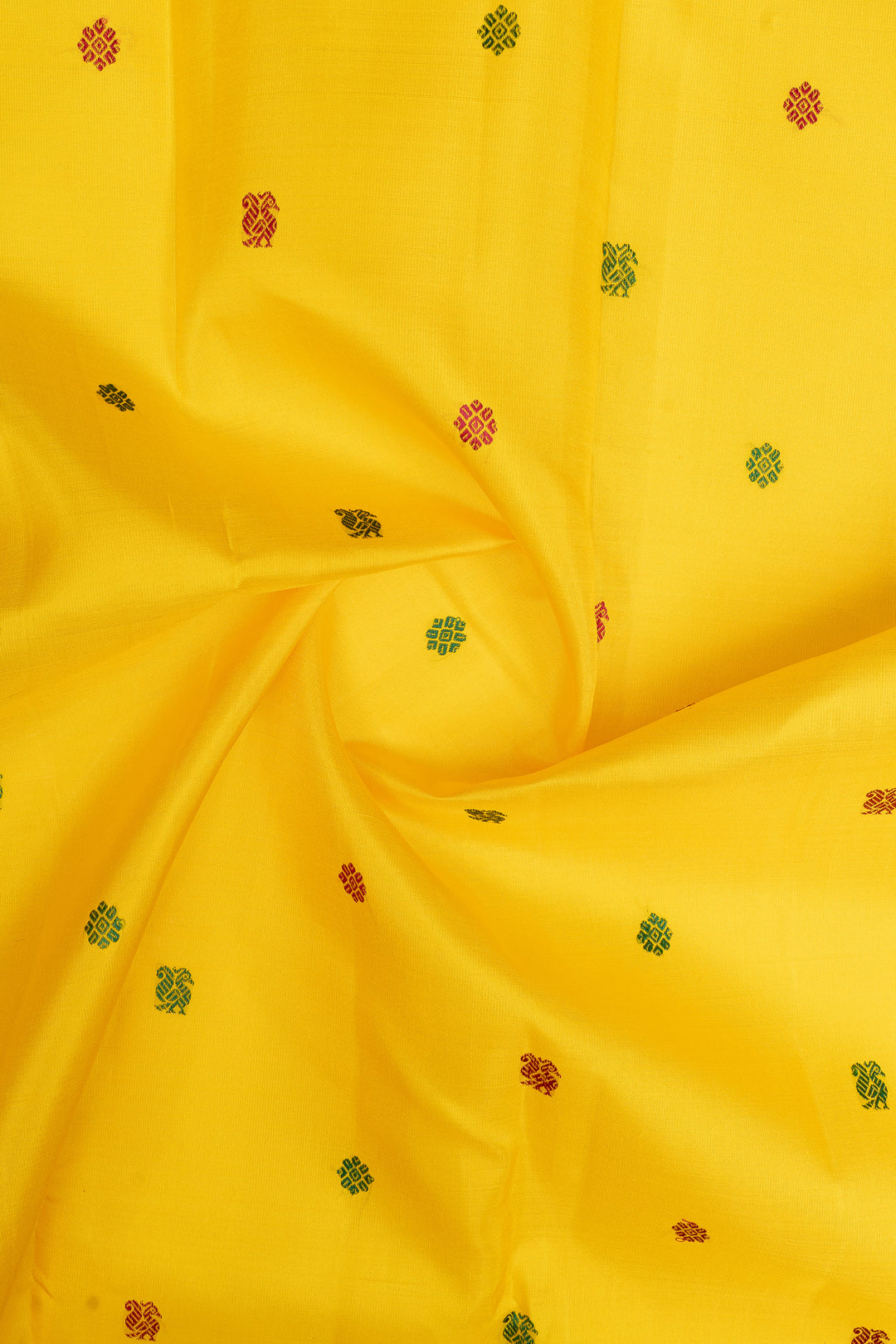 Yellow and jamun traditional pure kanchipuram silk saree