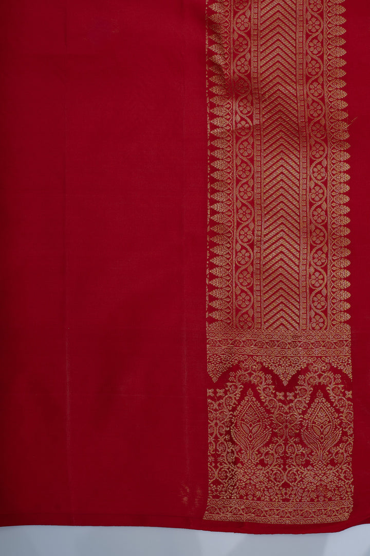 Maroon rangkat brocade pure Kanchipuram silk saree