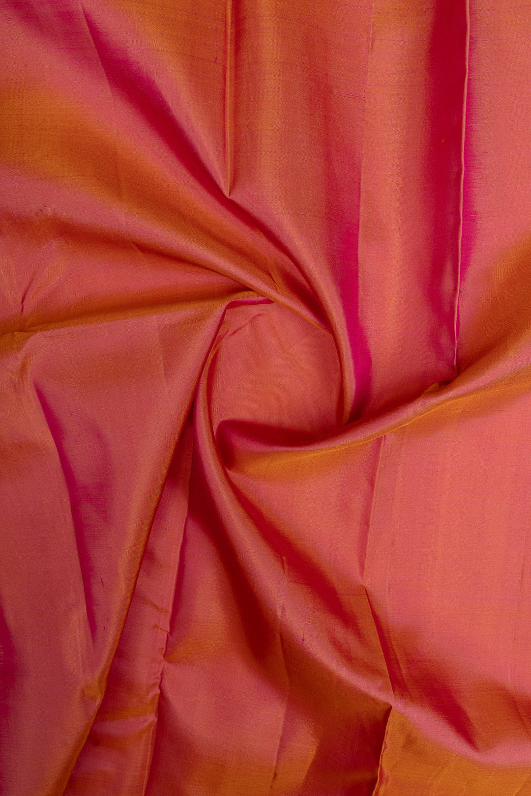 Peach and magenta traditional pure kanchipuram silk saree