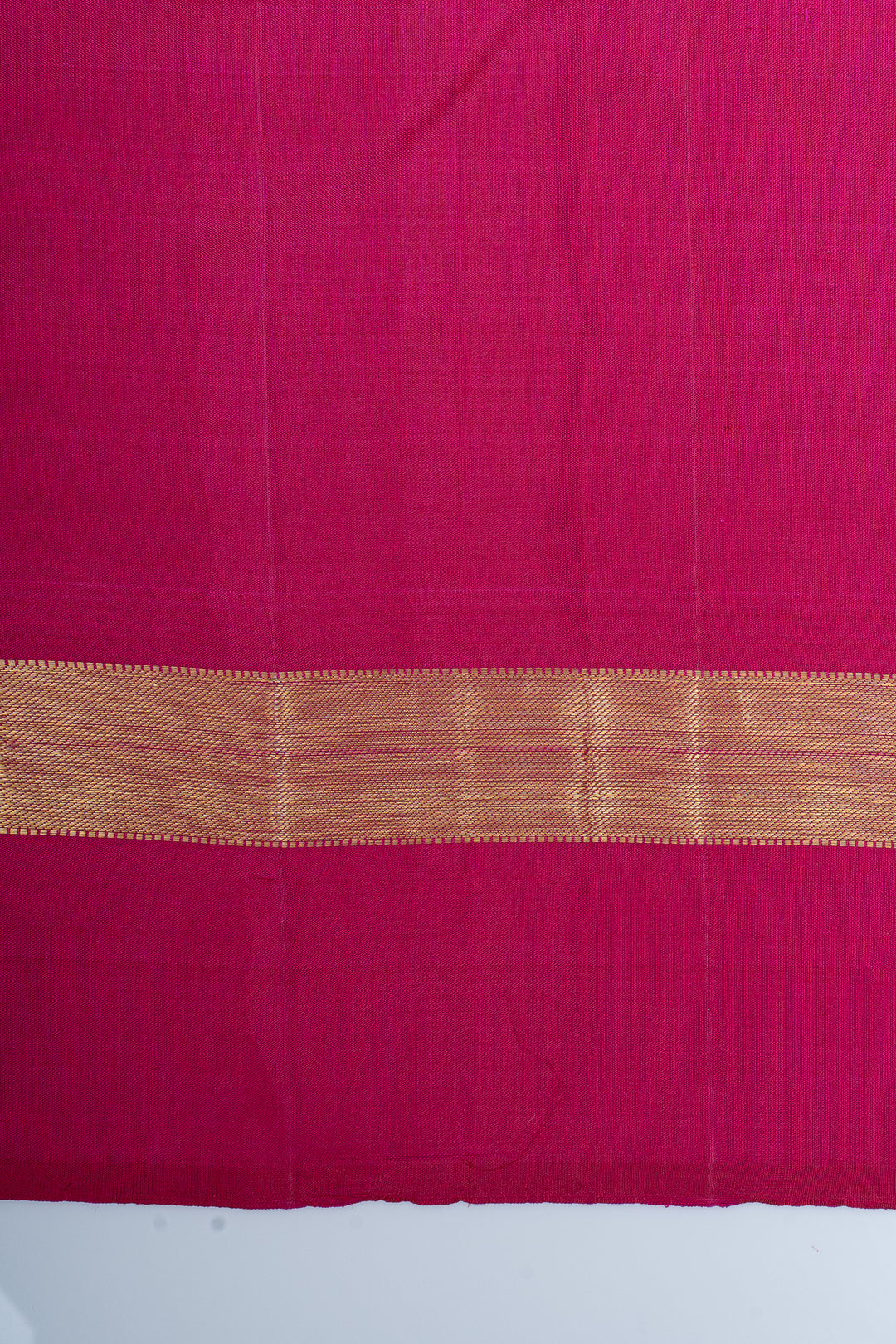 Peach and magenta traditional pure kanchipuram silk saree