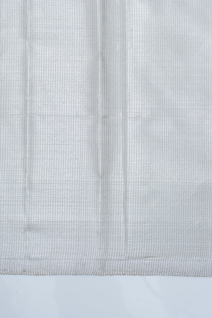 Silver and gold tissue 8 Kol pure kanchipuram silk saree