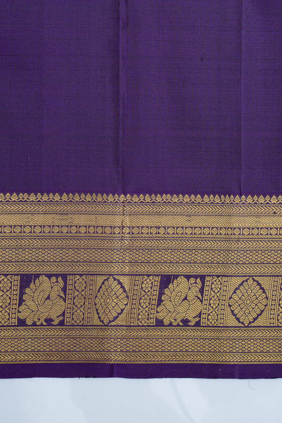 Sapphire blue Zari checks pure kanchipuram silk saree