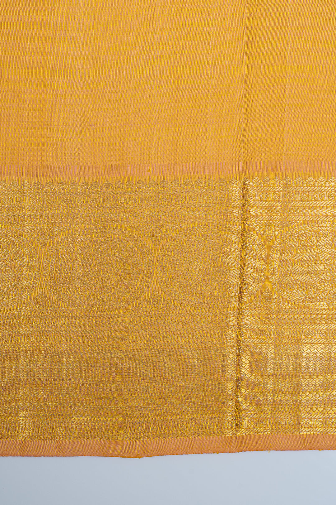 Pastel green and yellow   traditional pure kanchipuram silk saree