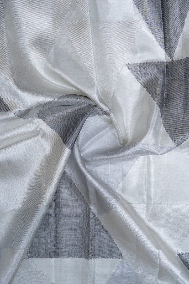 Grey and silver concept 8 kol kanchipuram silk saree