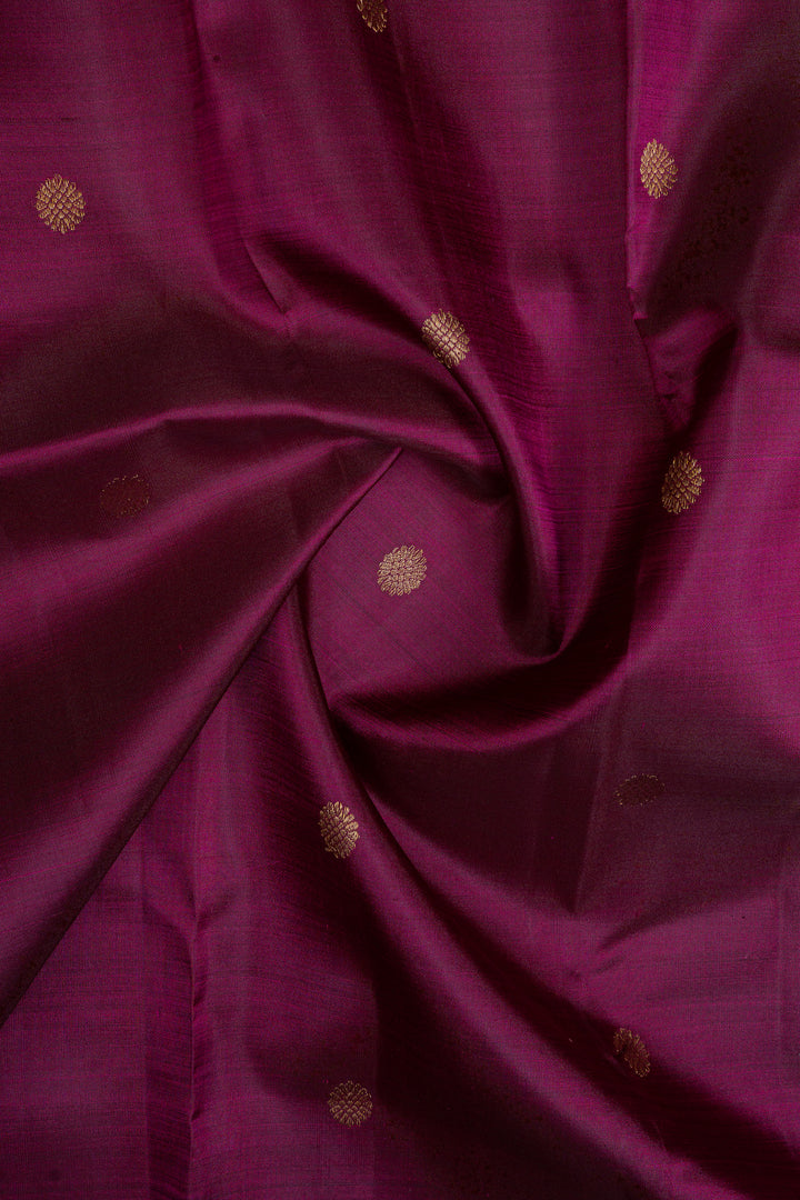 Purple traditional pure kanchipuram silk saree