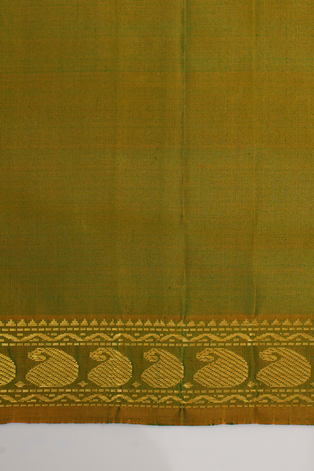 Emerald green traditional pure kanchipuram silk saree
