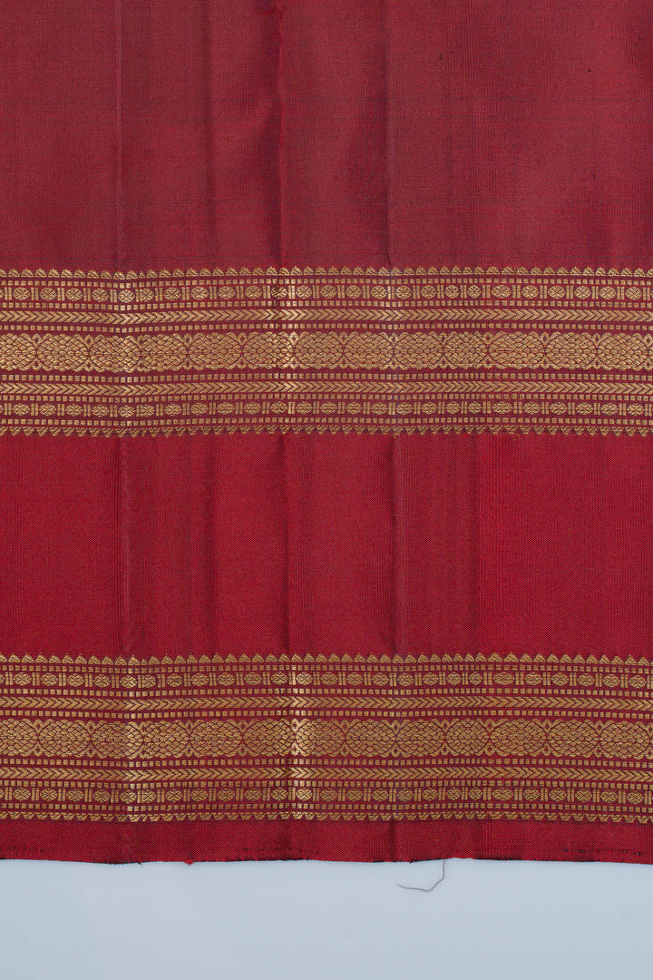 Bottle green traditional pure kanchipuram silk saree