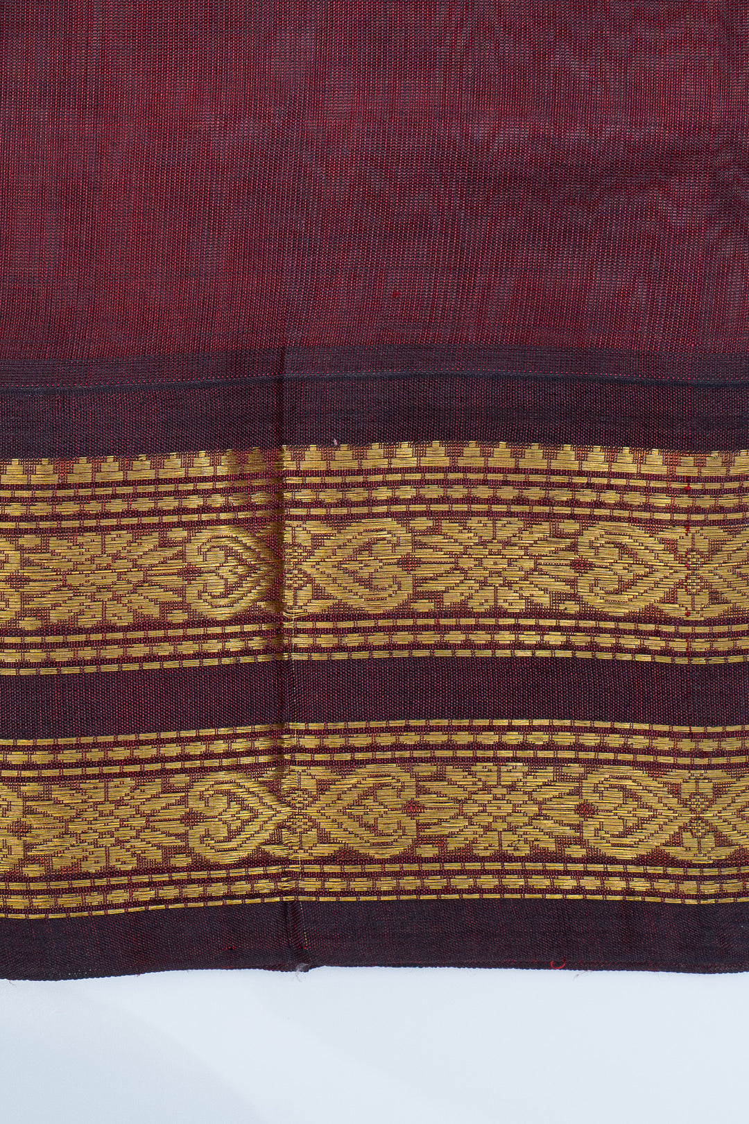 Yellow and jamun checks pure silk cotton saree