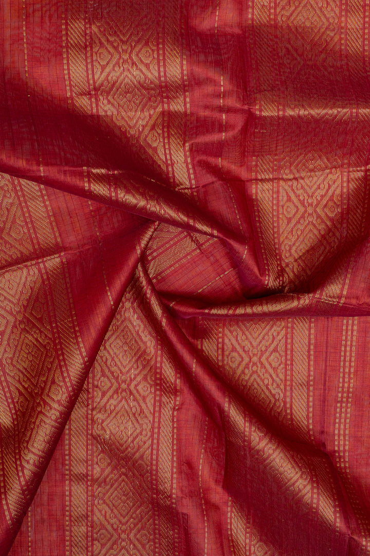 Yellow and maroon traditional  pure silk cotton saree