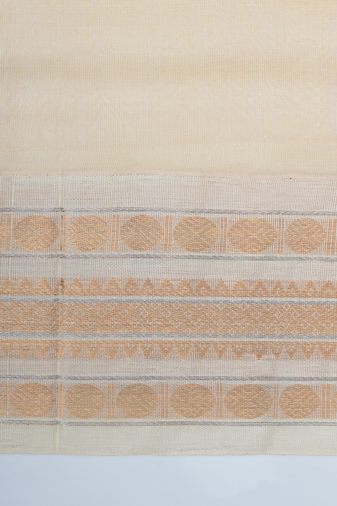 Red and ivory checks  pure silk cotton saree