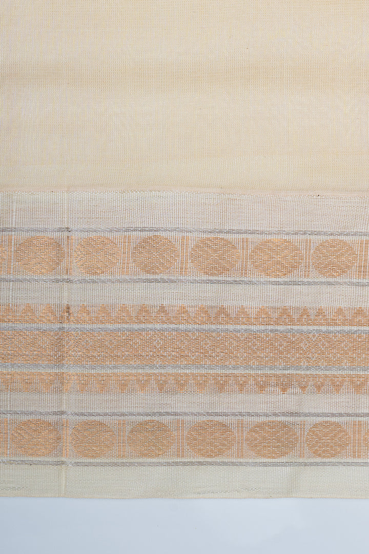Red and ivory checks  pure silk cotton saree