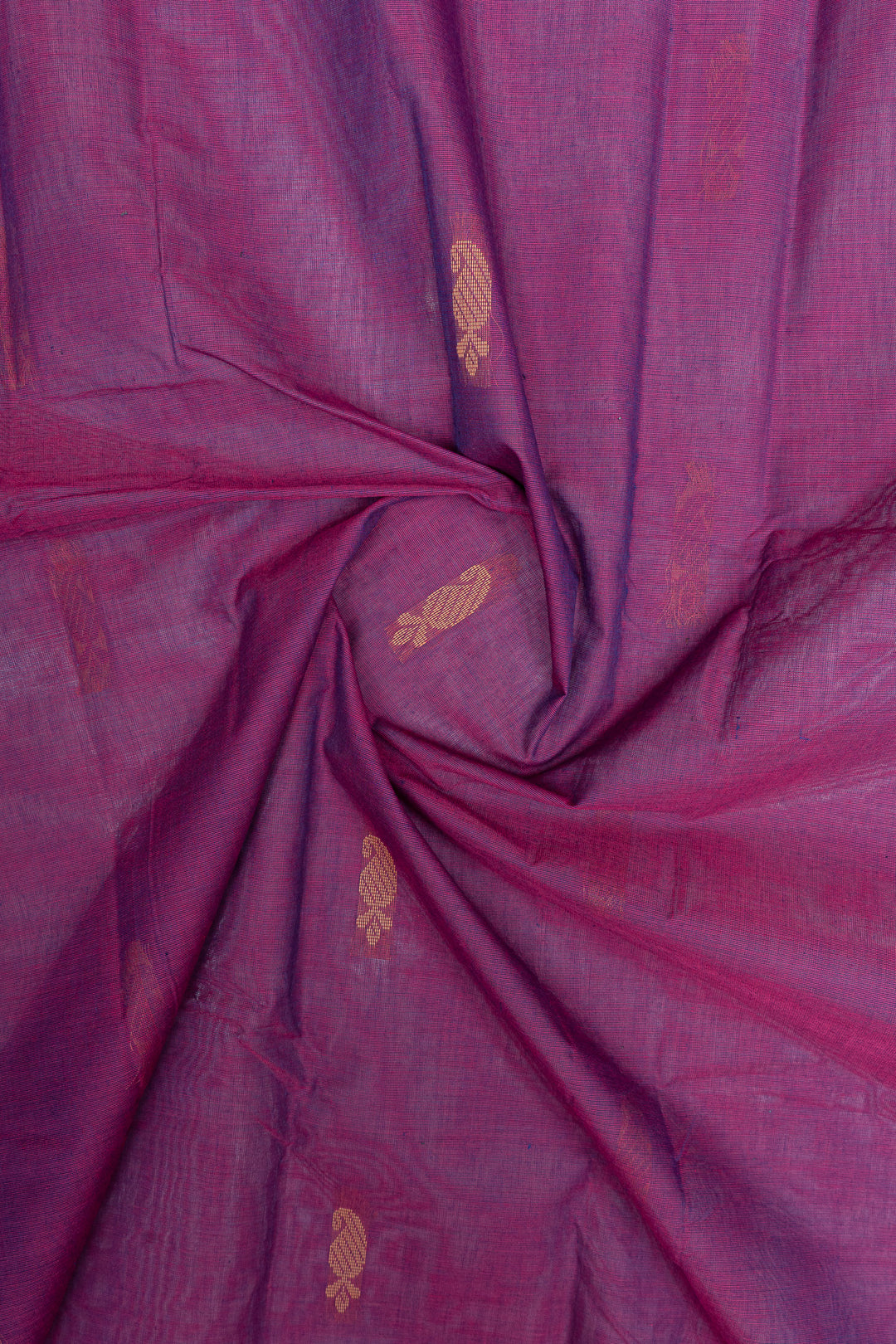 Purple traditional pure cotton saree