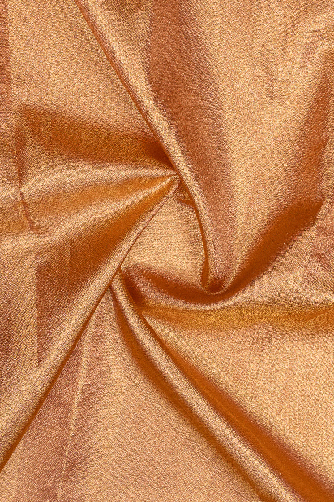 Peach tissue brocade pure kanchipuram silk saree