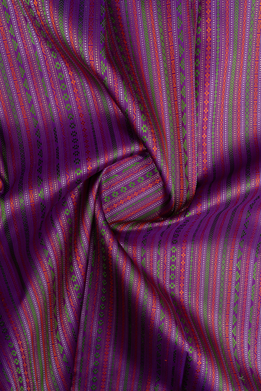 Purple thread brocade pure kanchipuram silk saree