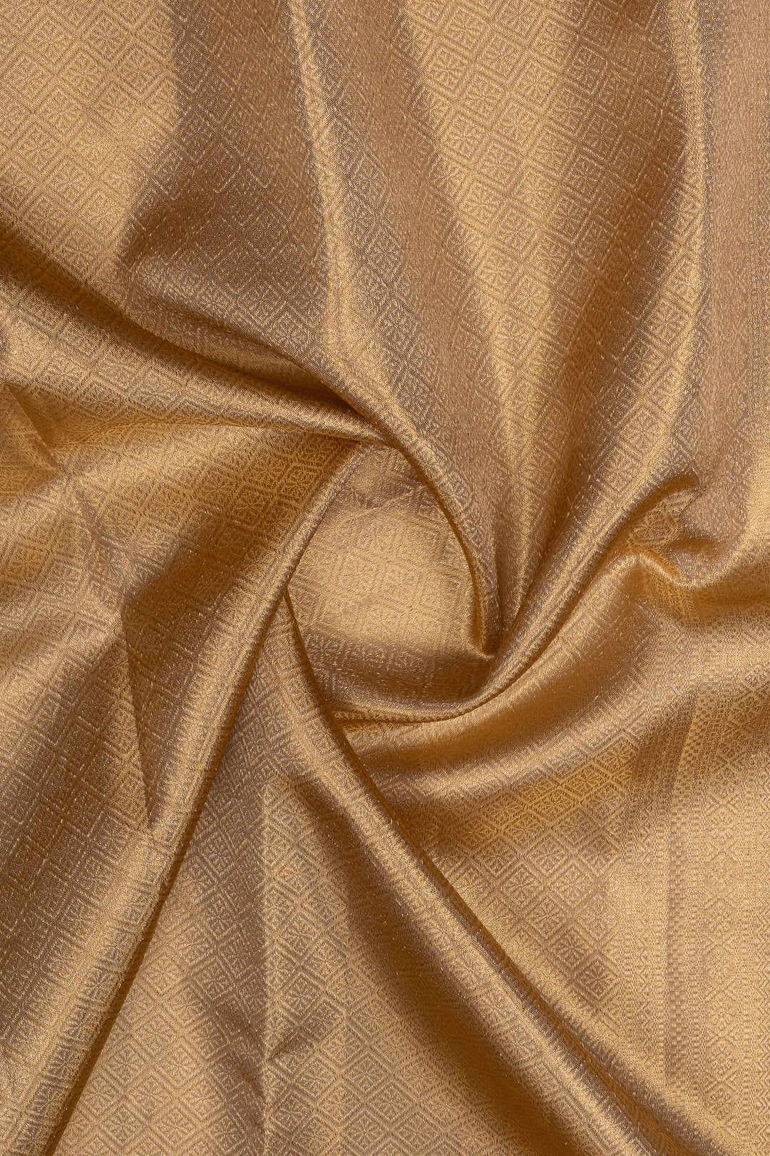 Champagne gold tissue pure kanchipuram silk saree