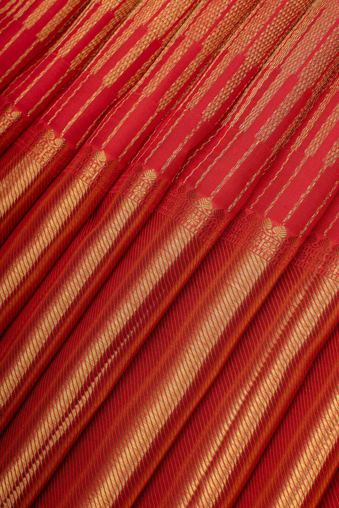 Varalakshmi red brocade temple pure kanchipuram silk saree