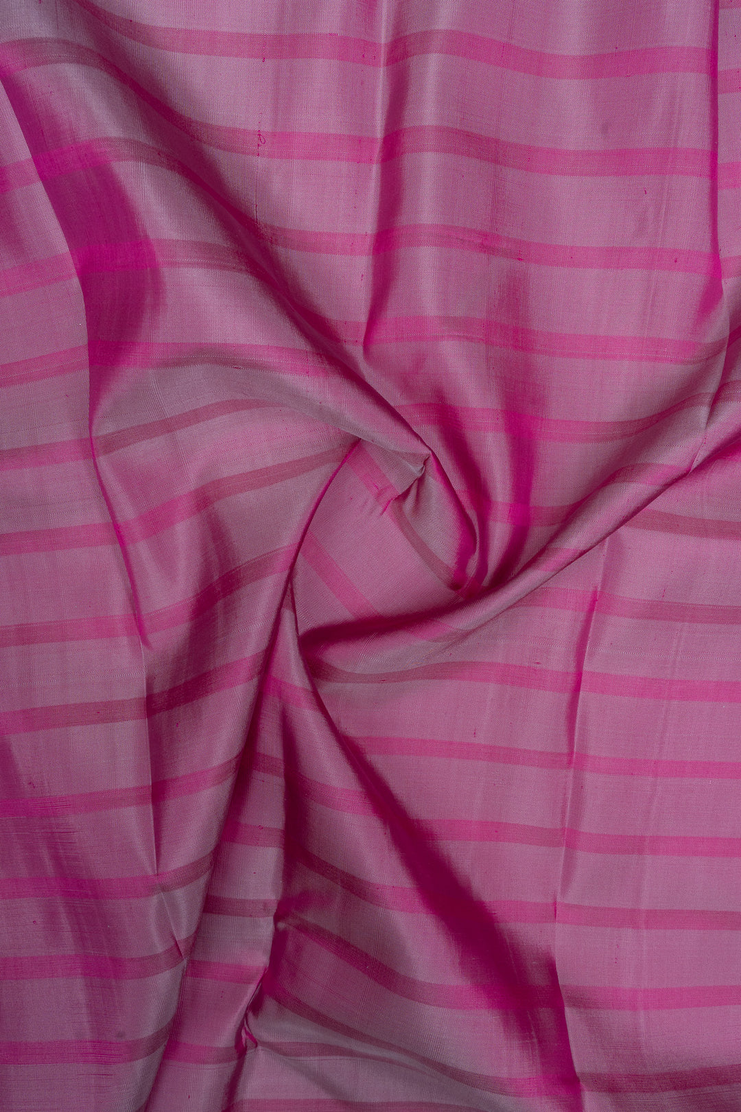 Grey dupian checks borderless pure kanchipuram silk saree