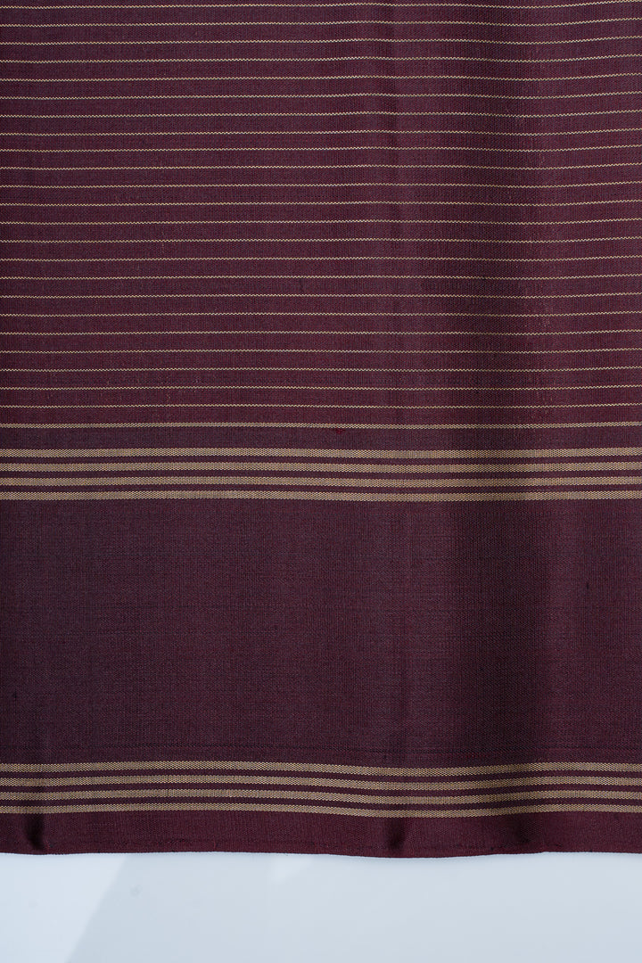 Grey and purple Zari checks pure soft silk saree