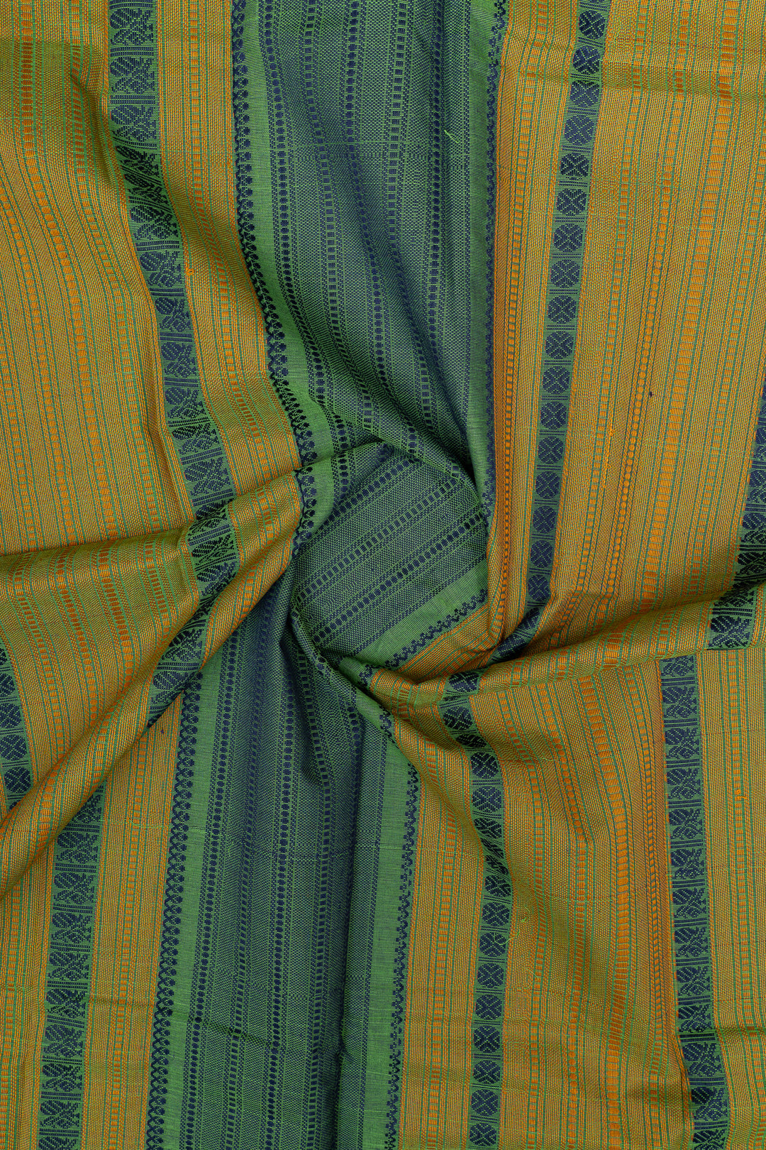 Leaf green  pure cotton saree
