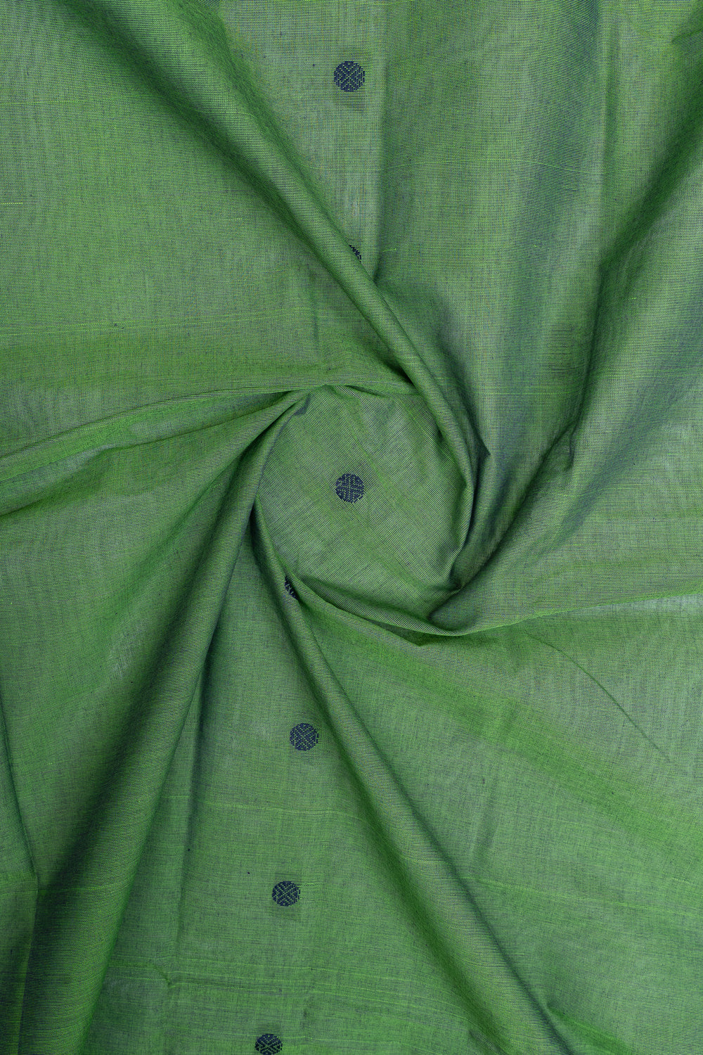 Leaf green  pure cotton saree