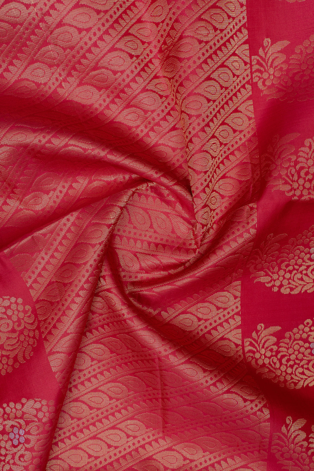 Pink borderless pure soft silk saree
