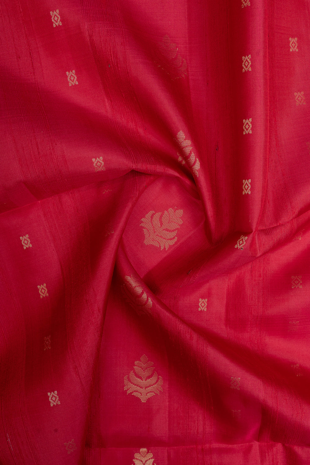 Pink borderless pure soft silk saree