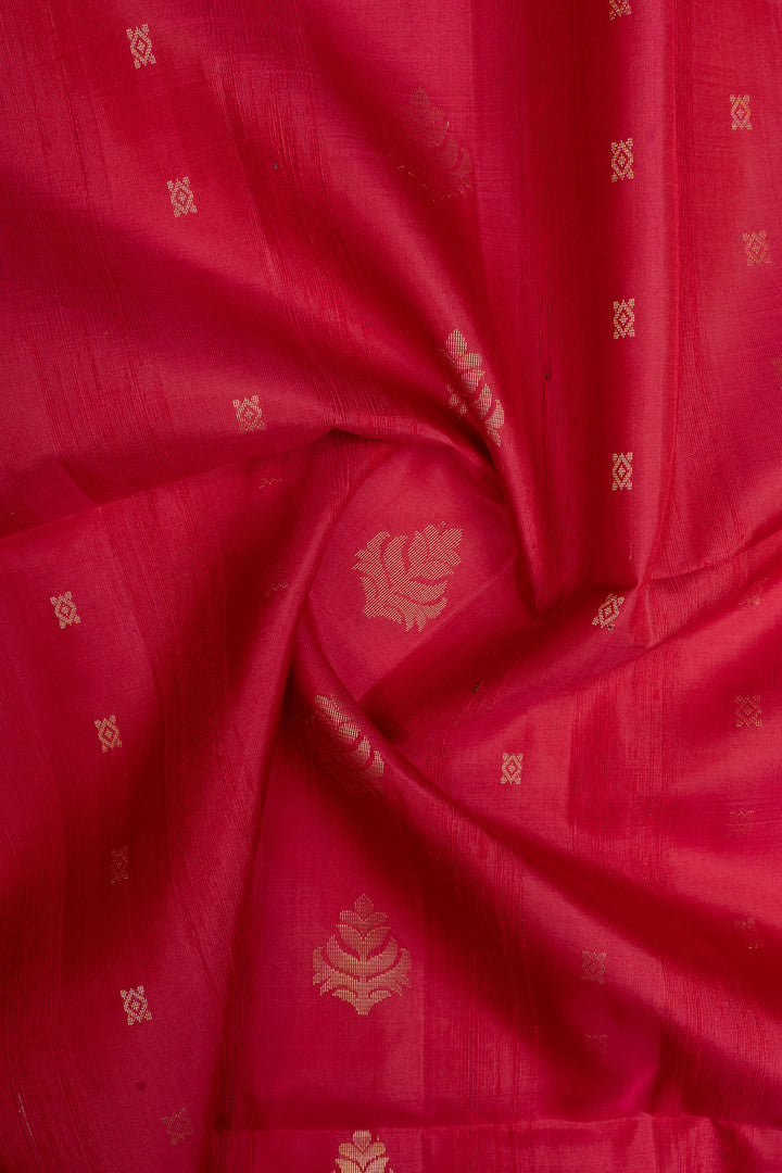 Pink borderless pure soft silk saree