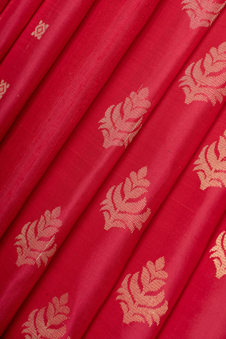 Pink borderless pure soft silk saree