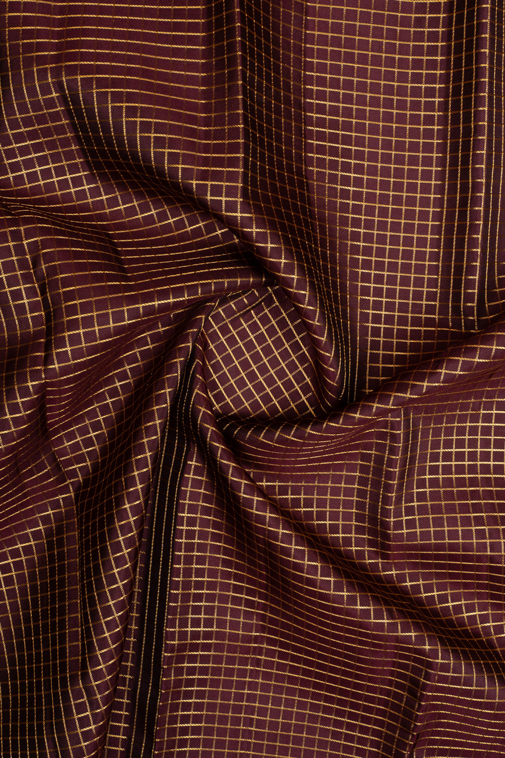 Brown and red varisaipettu pure kanchipuram silk saree